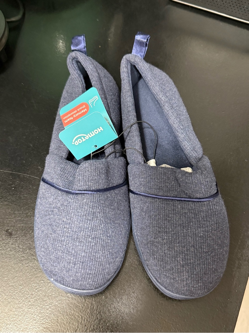 Women’s Navy Slip-On Comfort Slippers *NEW*